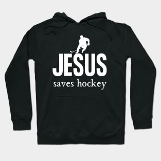 Jesus Saves Hockey Hoodie
